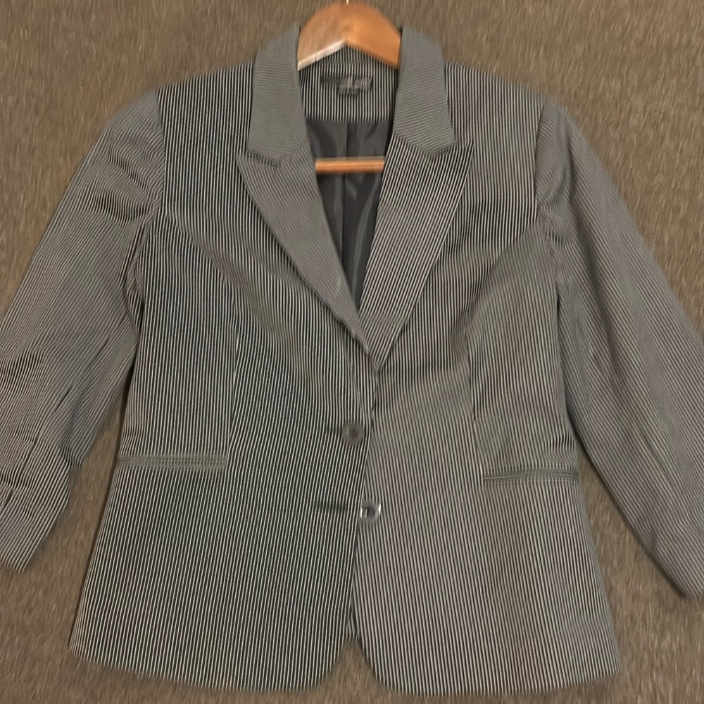 Willi Smith Black and White Blazer Professional Tailoring